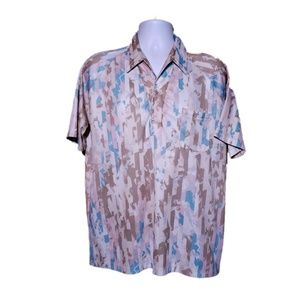 Vintage Resort Ware by Rialo polyester disco shirt